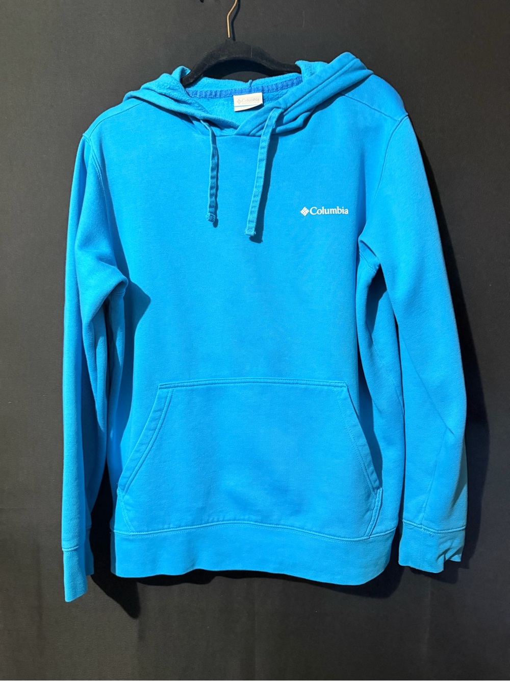Columbia Blue Hooded Crewneck Sweatshirt
